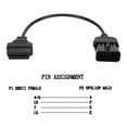 thumbnail image 3 of Akozon 10Pin To 16Pin OBD2 Diagnostic Cable Adapter Connector For Opel, 3 of 8