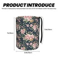 thumbnail image 3 of Naloa Vintage Floral Car Trash Can Garbage Car Accessories Trash Can Car Waste Bin for for Driver and Passenger Any Vehicle, 3 of 7