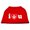 Red, variant on Pet Dog Cat Shirt Screen Printed, "I Love You"