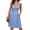 Blue A1, variant on YHAJDS Womens Spaghetti Strap Dress Floral Print Backless Short Summer Sundress