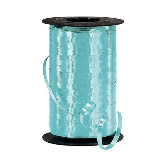 3/8" Wide Aqua Blue Curling Ribbon - 250 Yards