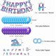 thumbnail image 2 of Mermaid Birthday Party Decorations Set, Mermaid Party Supplies, Happy Birthday Banners Mermaid Balloons Mermaid Cake Cupcake Topper for Girl's Mermaid, 2 of 4