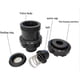 thumbnail image 4 of Ball check valve swimming pool check valve anti backflow PVC valve check valve (Inner diameter 32mm), 4 of 5