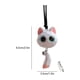 thumbnail image 3 of Adorno colgante del espejo retrovisor Fox Car | Adorable decoración colgante de zorros de dibujos animados | Negro, blanco, gris, plásticos | Pequeño accesorio interior de coche para coche, bolso, 3 of 6