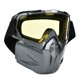 thumbnail image 2 of Máscara facial de carreras con lentes amarillas para aventuras al aire libre, gafas para casco de motocicleta resistentes al viento y a la niebla, 2 of 8