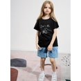 thumbnail image 2 of Little Girls T-Shirts Cute ''Dad & Me'' Graphic Casual Tees Comfort Fit Short Sleeve Crew Neck Top Kids Summer Clothes, 2 of 6
