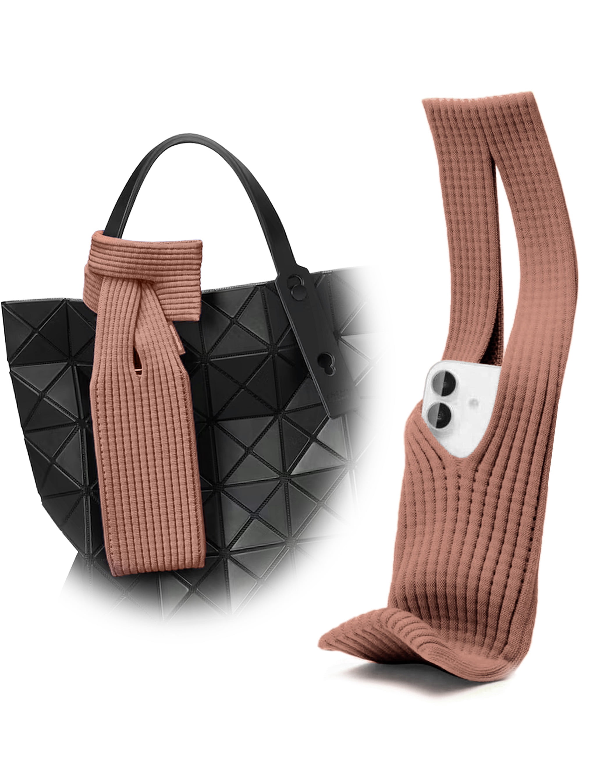 Short SleekStretch Smartphone Sleeve - Cinnamon