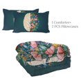thumbnail image 5 of Arightex Flowered Brain Anatomy Comforter Set, Sage Green Bedding Set for Kids, Size Full, 5 of 5