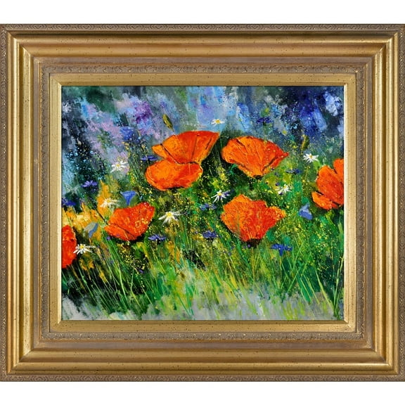 ArtistBe Pol Ledent 'Poppies 97' Framed Fine Art Print