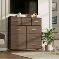 thumbnail image 3 of Crestlive Products Brown 9 Drawers Dresser Home Wide Closet Dresser Storage Tower, 3 of 10