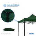 thumbnail image 4 of Repuesto De Lona Carpa Toldo Impermeable 3x3 Color Verde, 4 of 7