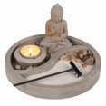 thumbnail image 2 of Zen Décoration de Table Bouddha avec Porte-Bougie-Pa, 2 of 4