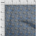 thumbnail image 2 of oneOone Viscose Jersey Medium Blue Fabric Asian Paisley Quilting Supplies Print Sewing Fabric By The Yard 60 Inch Wide, 2 of 5