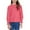 Watermelon Red, variant on ameIAEA Girls' Long Sleeve Blouses Kids Toddler Crewneck Pleated Shirts Solid Color Ruffle Tops