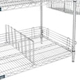 thumbnail image 4 of Global Industrial TG18364C 63 x 36 x 18 in. Nexel Chrome To Go Rack with 4 Wire Shelves, Dividers & Ledges, 4 of 7