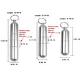 thumbnail image 3 of luzhidongm Étui à Cigarette Étui à Cigarette Petite Capacité Porte-Clés Portable Étui à Cigarette Acier Inoxydable 304 Alliage de Titane Aluminium Réservoir de Stockage Étui à Cigarette (Doré), 3 of 5