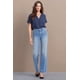 thumbnail image 2 of NYDJ Teresa - Pantalones de Mezclilla de Pierna Ancha para Mujer, Elegantes Pantalones de Mezclilla para Mujer, perfectos para Cualquier clóset, Azul, 38, 2 of 7