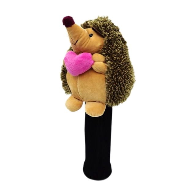 Funda de madera para la cabeza de Golf, novedad de felpa para hombres y mujeres, funda protectora, regalo de golfista Corazón para calle
