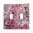 thumbnail image 3 of 3 Gang Switch Covers Blooming Cheery Flowers Light Wall Plate Home Faceplate Switch Plates 6.37”x4.48”, 3 of 8