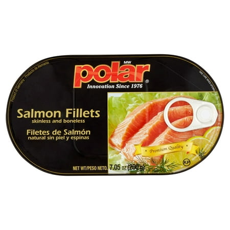 (2 Pack) Polar Skinless and Boneless Salmon Fillets, 7.05