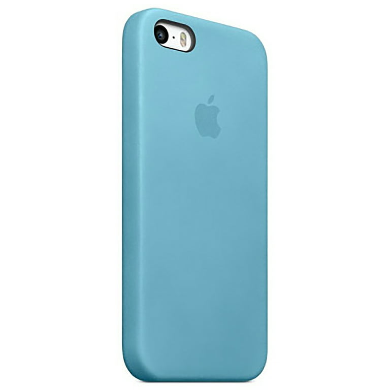 volgorde Talloos Blaast op Official Apple Leather Case for iPhone 5 / 5S / SE - Blue - Walmart.com