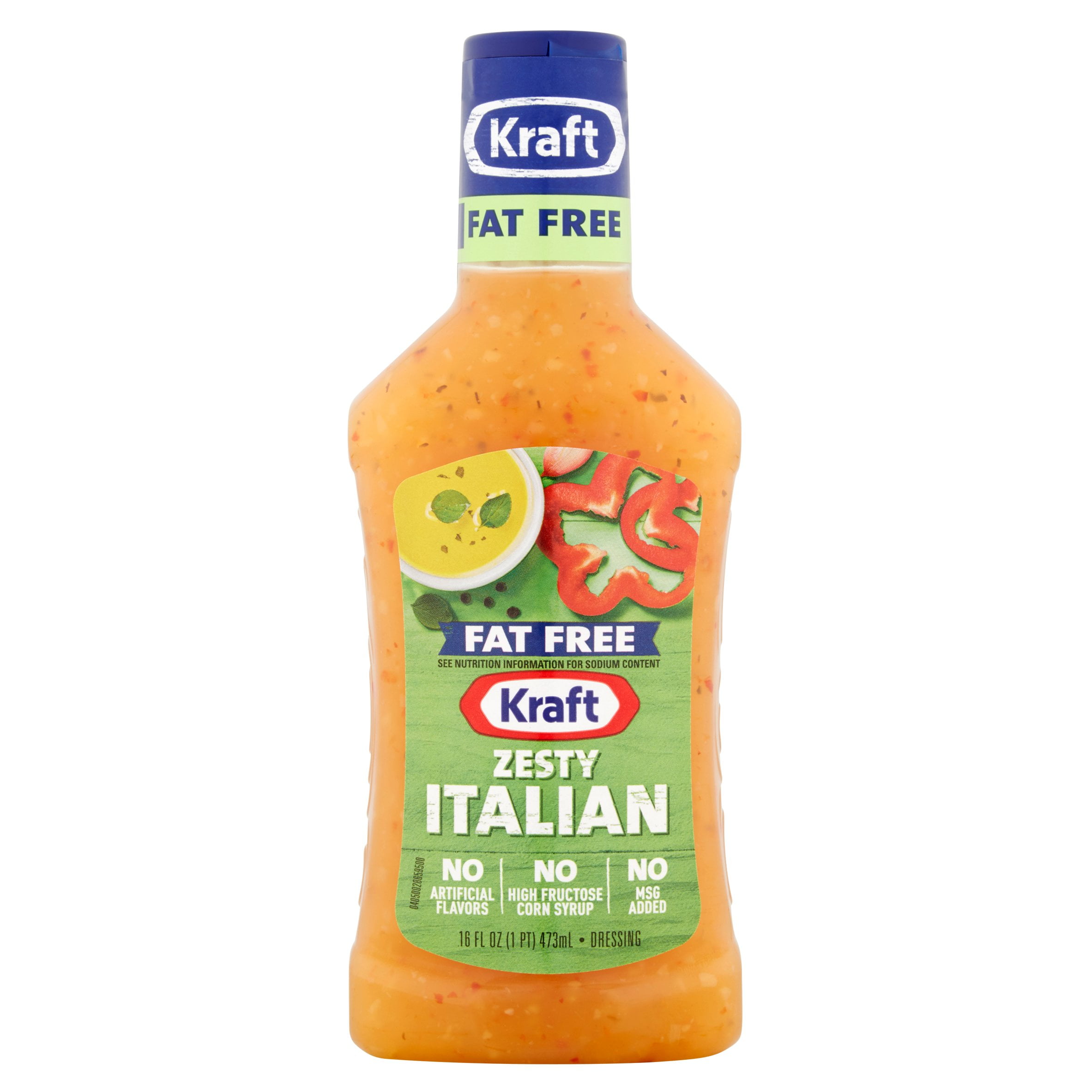 Kraft Salad Dressing Free Zesty Italian 16 oz. (4PACK) 21000641048