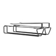 thumbnail image 2 of Estante para copas de vino Colgador al revés Soporte que ahorra espacio Soporte para colgar Organizador Restaurante Comedor Accesorio para vino Negro Eigraketly HA009155-02, 2 of 6