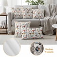 thumbnail image 6 of Fall Mushroom Outdoor Waterproof Pillow Covers, Farmhouse Botanical Flowers Leaves Plants Decorative Rectangle Throw Pillowcase Sofa Cushion Sham for Patio/Couch/Chair, 20"x12" 2 Pack, 6 of 8