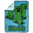 thumbnail image 2 of Minecraft Kids Fleece Throw, 2 of 8