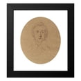 thumbnail image 2 of Luigi Calamatta 12x14 Black Modern Framed Museum Art Print Titled - Portrait of Fryderyk Chopin (Circa 1838), 2 of 5