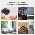 thumbnail image 5 of Resenkos Table Fans for Home Cooling, Small Desk Fan M55, Grey, Quiet, Wireless, Perfect for Bedroom, 5 of 7