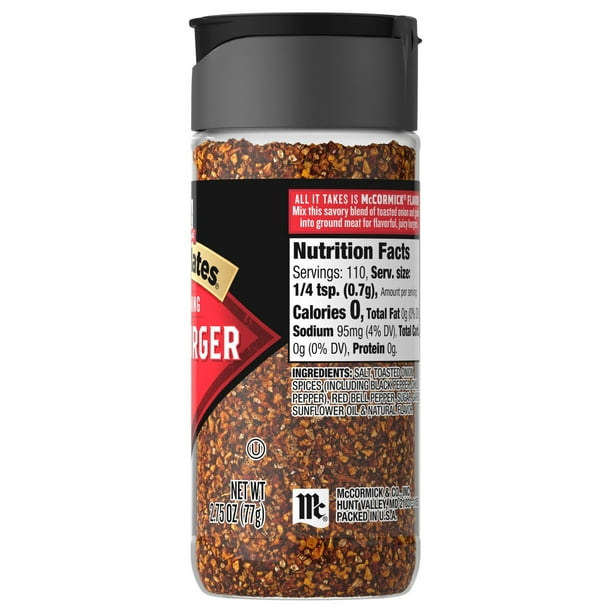Grill Mates Mixed Spices for Office Breakroom Hamburgers Walmart