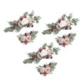 thumbnail image 1 of Guirnalda de flores artificiales para decoración de cenador, ceremonia y fondo de fiesta 3 3 Blanco Rosa Púrpura, 1 of 9