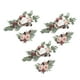 thumbnail image 1 of Adorno rústico de flores artificiales para puerta de entrada, decoración de pared para ceremonias 3 Blanco Rosa Púrpura, 1 of 9