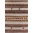 thumbnail image 1 of Ahgly Company Indoor Rectangle Mid-Century Modern Dark Sienna Brown Southwestern Area Rugs, 7' x 9', 1 of 6