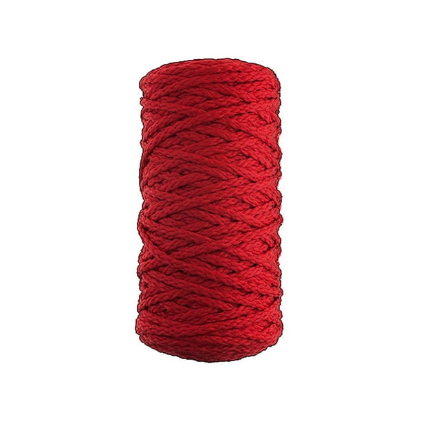 John Bead Braided Macrame Cord 4mm 70yd Red