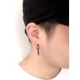 thumbnail image 2 of Minimalist Spike Huggie Small Hoop Dangle Drop Earrings for Men Women Geometric Huggie Stainless Steel Charms Hoops Cuff Cartilage Stud Tragus Helix Wrap Hypoallergenic Earring Punk Gift, 2 of 8