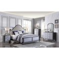 thumbnail image 2 of ACME Lit Grand en Tissu Beige Charbon et Gris Clair, 2 of 10