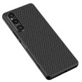 thumbnail image 3 of Para Sony Xperia 1 V Funda De Teléfono De Fibra De Carbono Cubierta Protectora Ultra Delgada Para PC Dura - Oro Carbono, 3 of 5