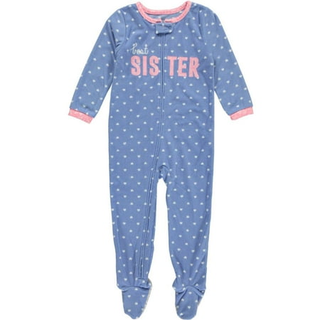 pajamas sister toddler footed baby 4t 2t sizes carter 3t walmart