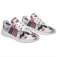 thumbnail image 6 of Patriotic Cow 4th Of July Print Shoes Lightweight Comfortable Running Shoes for Men Women White Size 8, 6 of 7
