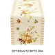 thumbnail image 3 of Linen Thanksgiving Table Runner with Pumpkin Maple Leaf Plaid Design for Harvest Holiday Party Decor, Autumn Kitchen Dining Table Centerpiece, Farmhouse Rustic Fall Decorations, Seasonal Home Accent, 3 of 6