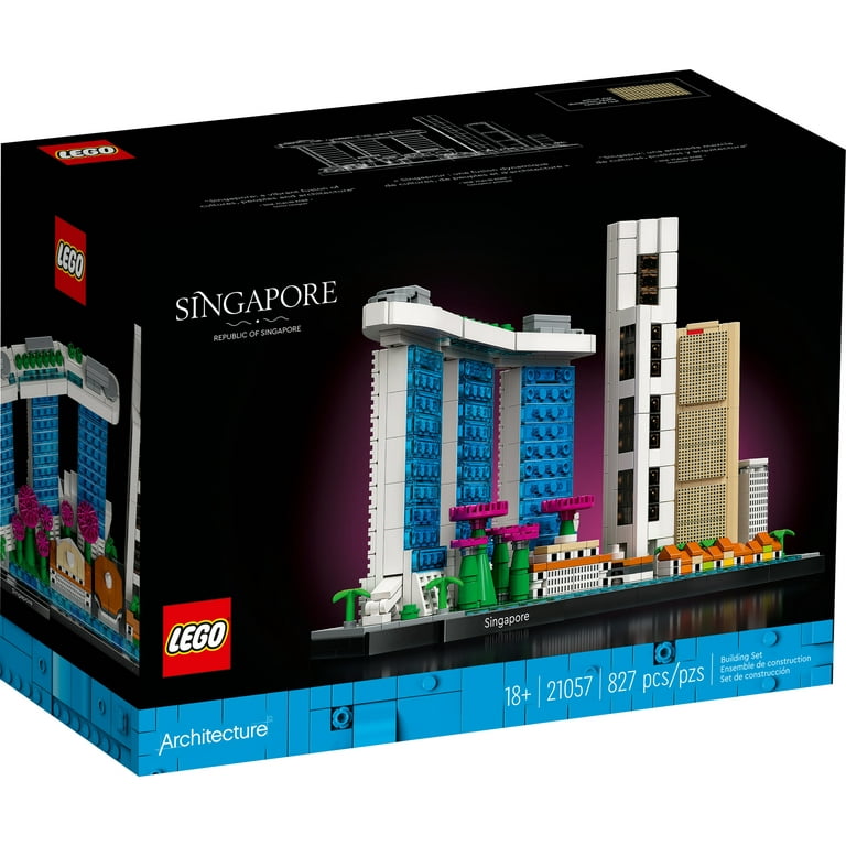 Thriller kamp krydstogt LEGO Architecture Singapore 21057 Skyline Collection Model Building Set for  Adults, Collectible Display Set Great for Home Décor, Construction Craft  Gift Idea - Walmart.com