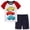 A112-Watermelon Red, variant on Toddlers Kids Girls Boys Short Set 2 Piece Active Clothing Set Short Sleeve Tee and Pull on Short 6-24 Months 2T 3T 4T 5T 6T 7T 12-18 Months