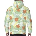 thumbnail image 7 of Uemuo Tropical Flowers Pattern Men's Hoodie - Casual Pullover Hoodie with Kangaroo Pocket, Stylish Hooded Sweatshirt for Everyday Wear-3X-Large, 7 of 7