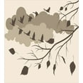 thumbnail image 2 of Ambesonne Goose Duvet Cover Sets, Autumn Time Falling Leaves, 2-Twin, Umber and Champagne, 2 of 2