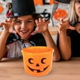 thumbnail image 4 of Halloween Pumpkin Bucket with Glowing Eyes - Trick or Treat Candy Container - Party Favors, Candy Storage Basket for Kids, Halloween Decorations and Home Party Supplies, 4 of 5