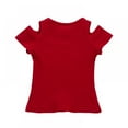 thumbnail image 2 of Kids Toddler Baby Girls Off Shoulder T-Shirt Tops, 2 of 2