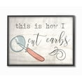thumbnail image 2 of Stupell Industries This is How I Cut Carbs Novelty Painting Black Framed Art Print Wall Art, 11 x 14, 2 of 3