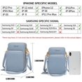 thumbnail image 4 of Touch Screen Mobile Phone Messenger Bag - Light Blue, 4 of 6